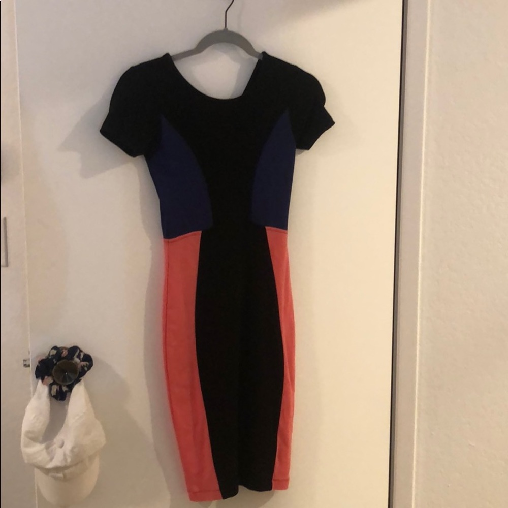French Connection color block dress